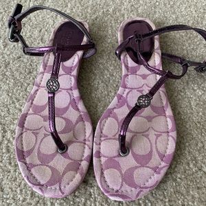 COACH sandals. Worn twice. Size 7.5. True to size.